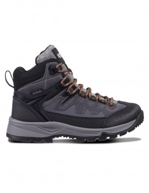 Buty Trekkingowe Damskie Icepeak Wynnes Mid-cut Ciemny Szare | Polska-JOU512394