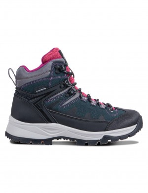 Buty Trekkingowe Damskie Icepeak Wynnes Mid-cut Ciemny Szare | Polska-WLZ714923