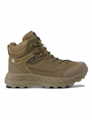 Buty Trekkingowe Męskie Icepeak Akaa Mid-cut Oliwkowe | Polska-ZUF472591