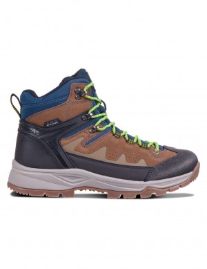 Buty Trekkingowe Męskie Icepeak Wynnes Mid-cut Brązowe Ciemny Szare | Polska-NBW704391