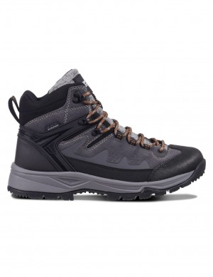 Buty Trekkingowe Męskie Icepeak Wynnes Mid-cut Szare | Polska-OWR603914