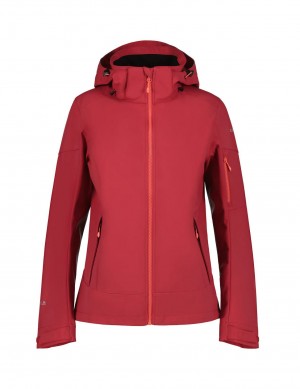 Kurtka Softshell Damskie Icepeak Bathgate Cranberry | Polska-QND165307