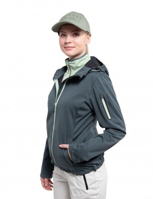 Kurtka Softshell Damskie Icepeak Bridgewater Oliwkowe | Polska-CFL720168