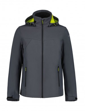 Kurtka Softshell Męskie Icepeak Brimfield Ciemny Szare | Polska-KBI423195