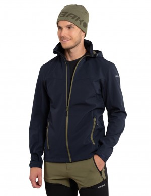 Kurtka Softshell Męskie Icepeak Brimfield Granatowe | Polska-IVY749518