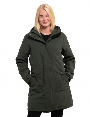 Parka Damskie Icepeak Pageland Ciemny Zielone | Polska-ZYD945618