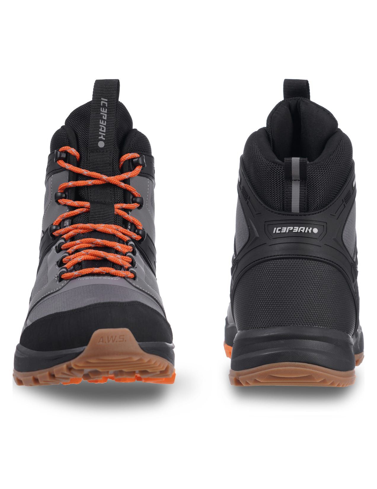 Buty Trekkingowe Męskie Icepeak Agadir2 Outdoor Szare Czarne | Polska-XSY485067