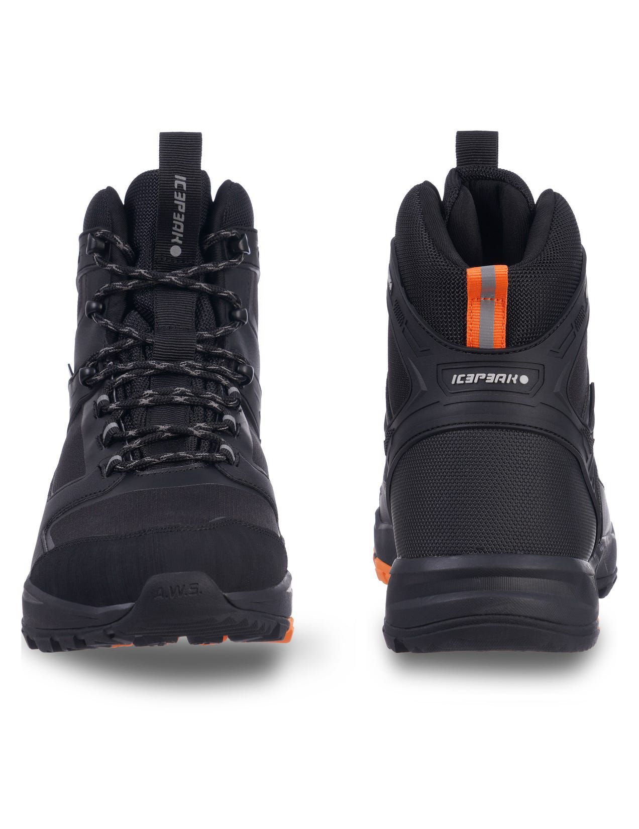 Buty Trekkingowe Męskie Icepeak Agadir2 Outdoor Czarne | Polska-AMK671493