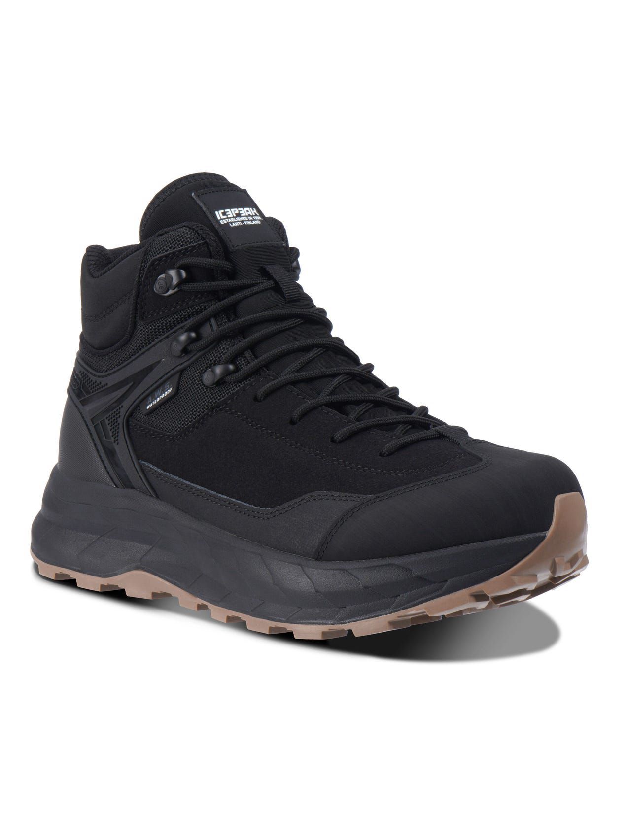 Buty Trekkingowe Męskie Icepeak Akaa Mid-cut Czarne | Polska-XZW736489