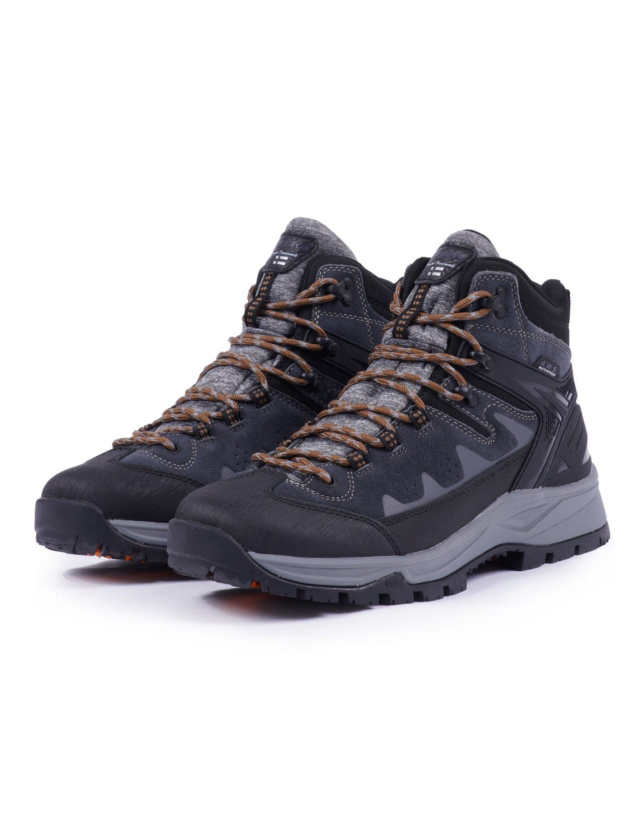 Buty Trekkingowe Męskie Icepeak Wynne Mid-cut Lead-grey | Polska-OAI961748