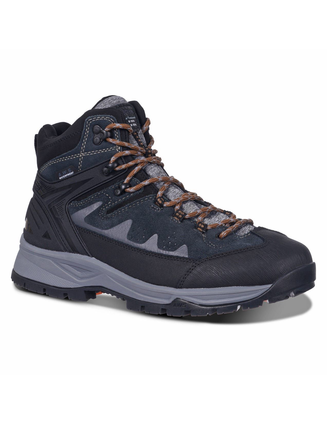 Buty Trekkingowe Męskie Icepeak Wynne Mid-cut Lead-grey | Polska-OAI961748