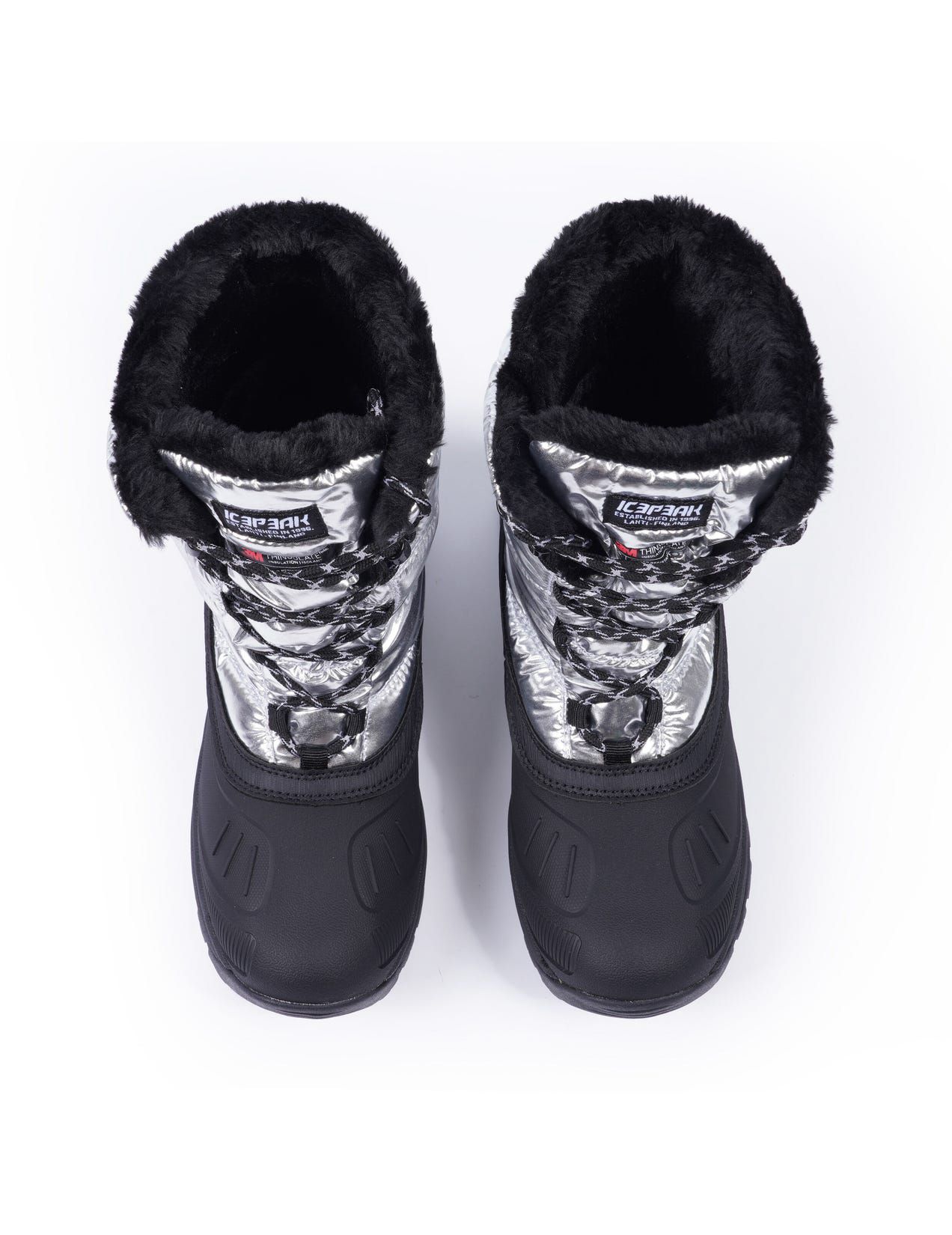 Buty Zimowe Damskie Icepeak Alma Srebrne | Polska-HNY741359