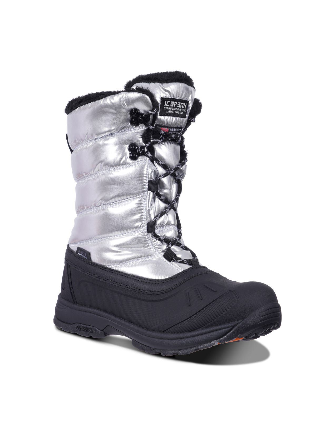 Buty Zimowe Damskie Icepeak Alma Srebrne | Polska-HNY741359