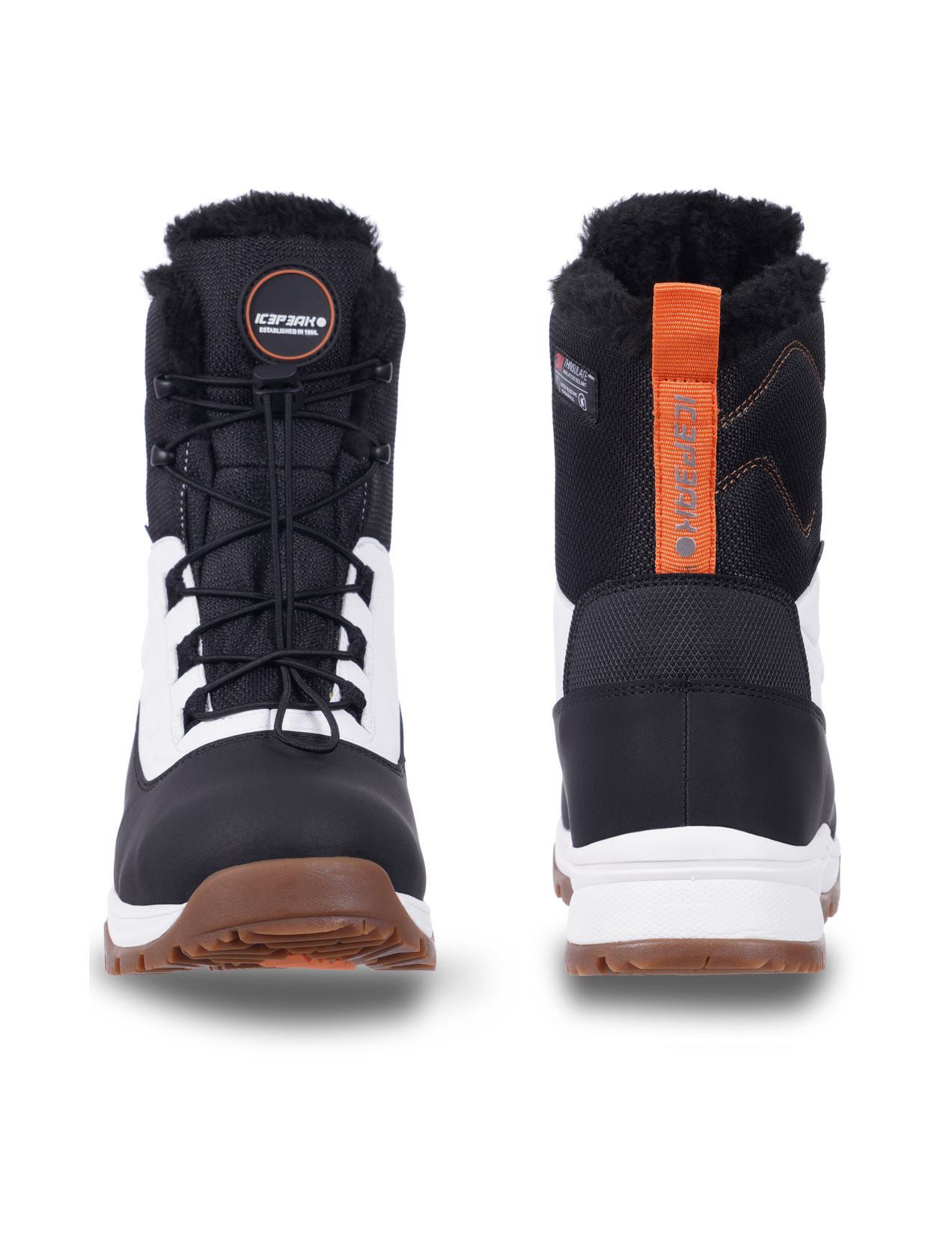 Buty Zimowe Damskie Icepeak Alofi Białe Czarne | Polska-ATF826504