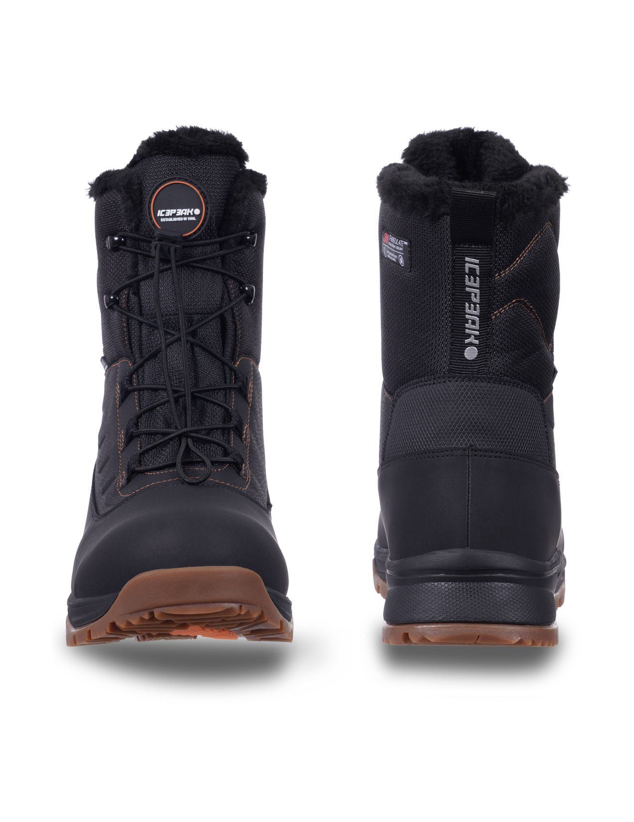 Buty Zimowe Męskie Icepeak Alofi Czarne | Polska-JKH260135