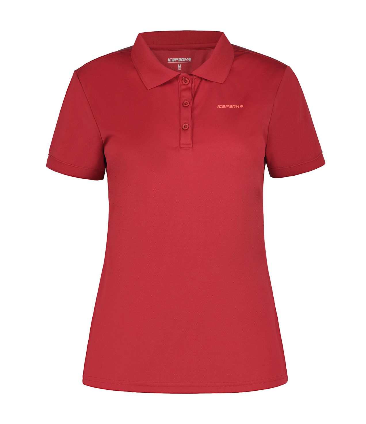 Koszulka Polo Damskie Icepeak Bayard Sporty Short-sleeved Czerwone | Polska-AWN148570