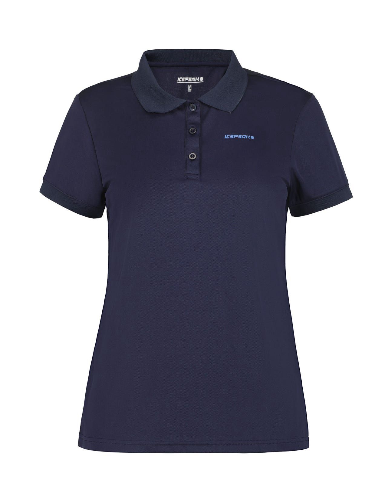 Koszulka Polo Damskie Icepeak Bayard Sporty Short-sleeved Ciemny Niebieskie | Polska-KXS617032