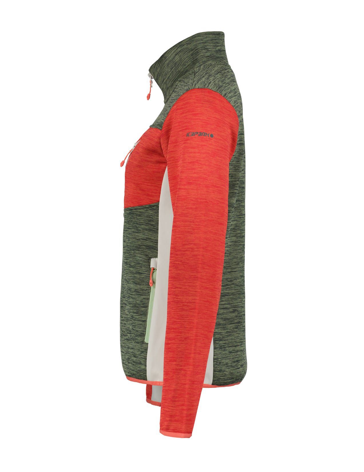 Kurtka Damskie Icepeak Brandis Midlayer Oliwkowe Czerwone | Polska-MOT614529