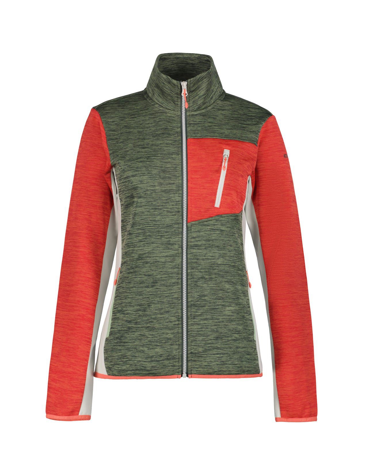 Kurtka Damskie Icepeak Brandis Midlayer Oliwkowe Czerwone | Polska-MOT614529