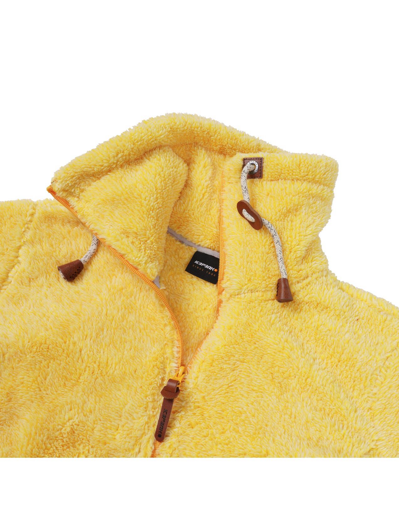 Kurtka Damskie Icepeak Colony Fluffy Fleece Żółte | Polska-CST379064