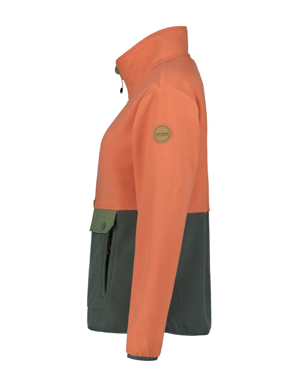 Kurtka Damskie Icepeak Maywood Fleece Pomarańczowe Zielone | Polska-KFV985106