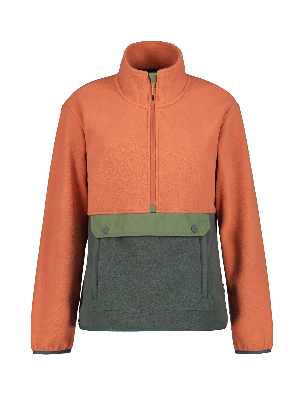 Kurtka Damskie Icepeak Maywood Fleece Pomarańczowe Zielone | Polska-KFV985106