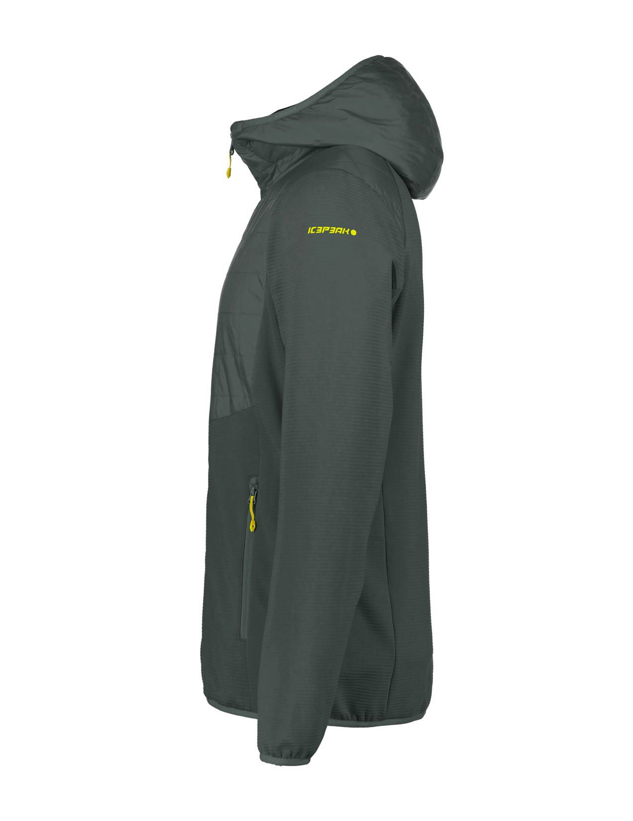 Kurtka Męskie Icepeak Borger Midlayer Ciemny Oliwkowe | Polska-FHX645730