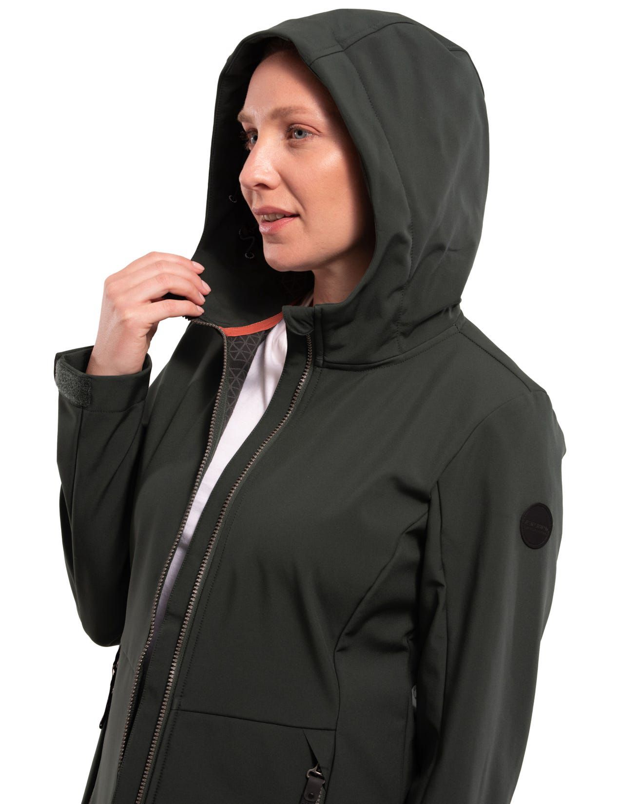 Kurtka Softshell Damskie Icepeak Alamosa Windproof And Water-resistant Ciemny Zielone | Polska-WHF875906