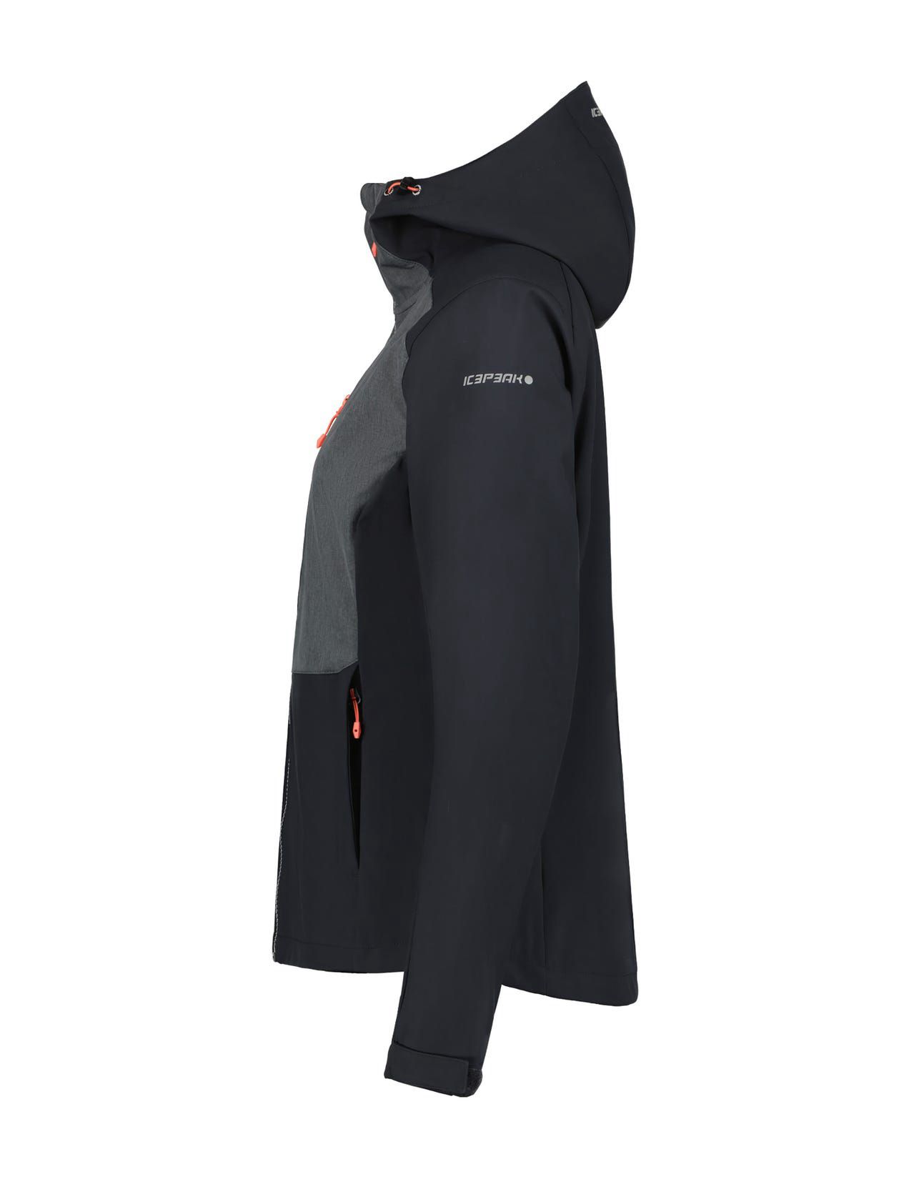 Kurtka Softshell Damskie Icepeak Burnet Anthracite | Polska-ESO590346