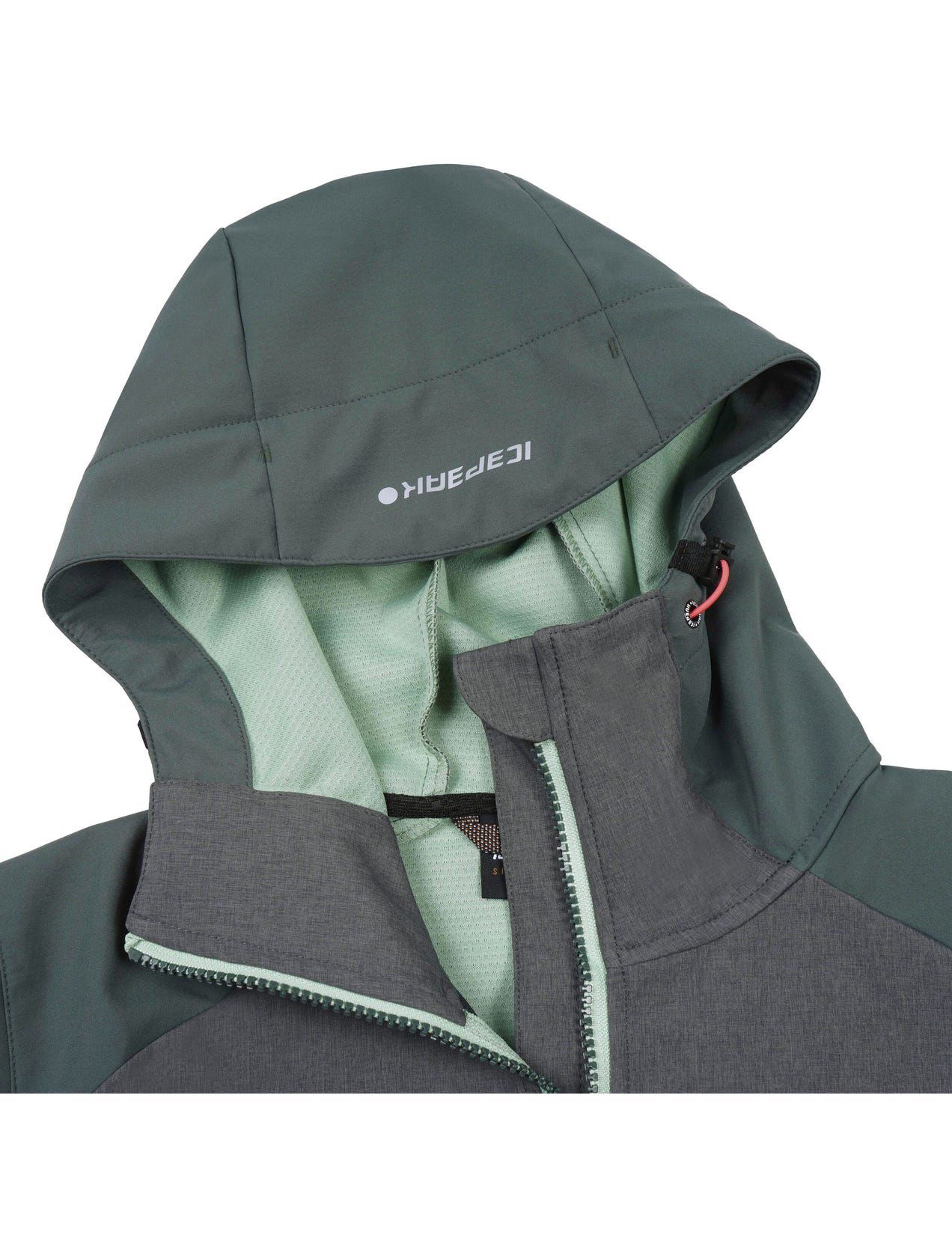 Kurtka Softshell Damskie Icepeak Burnet Zielone | Polska-VMU915342