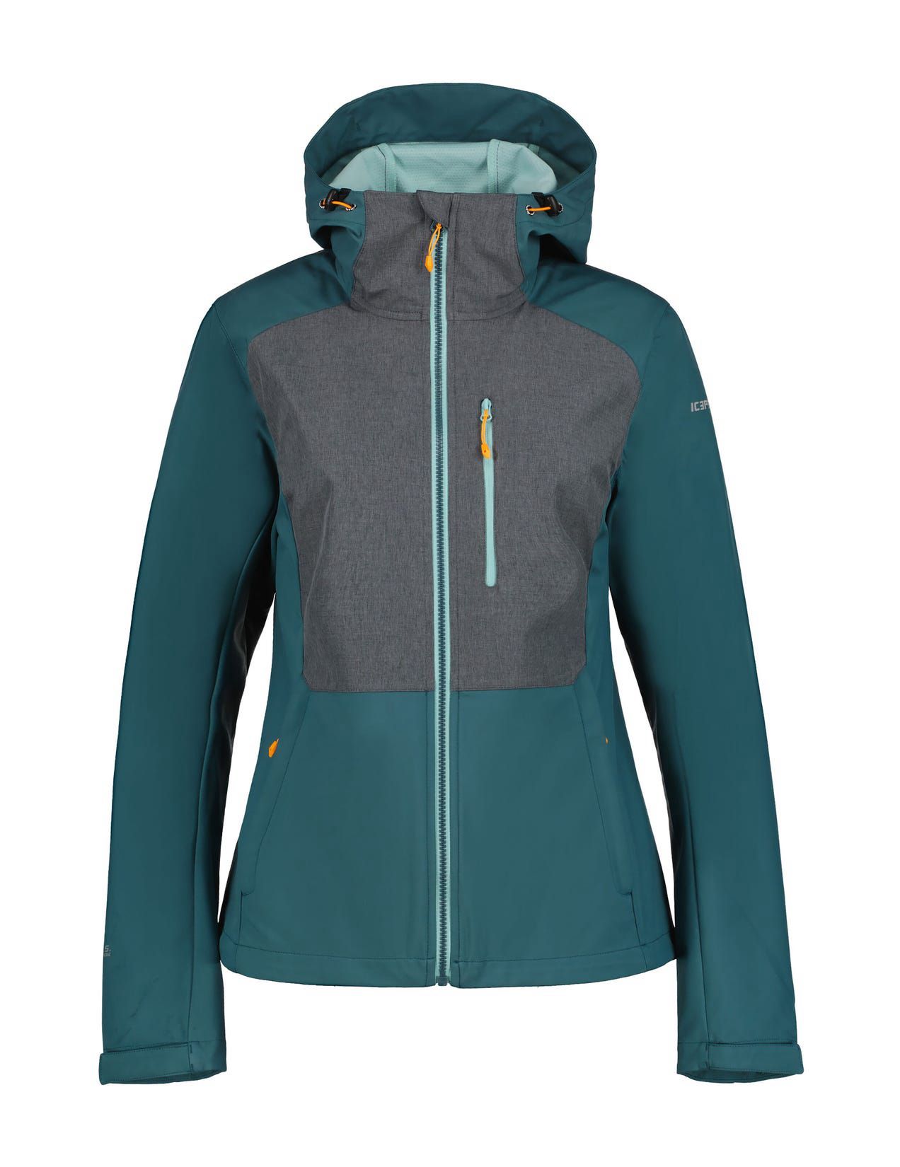 Kurtka Softshell Damskie Icepeak Burnet Ciemny Turkusowe Szare | Polska-SVM318469