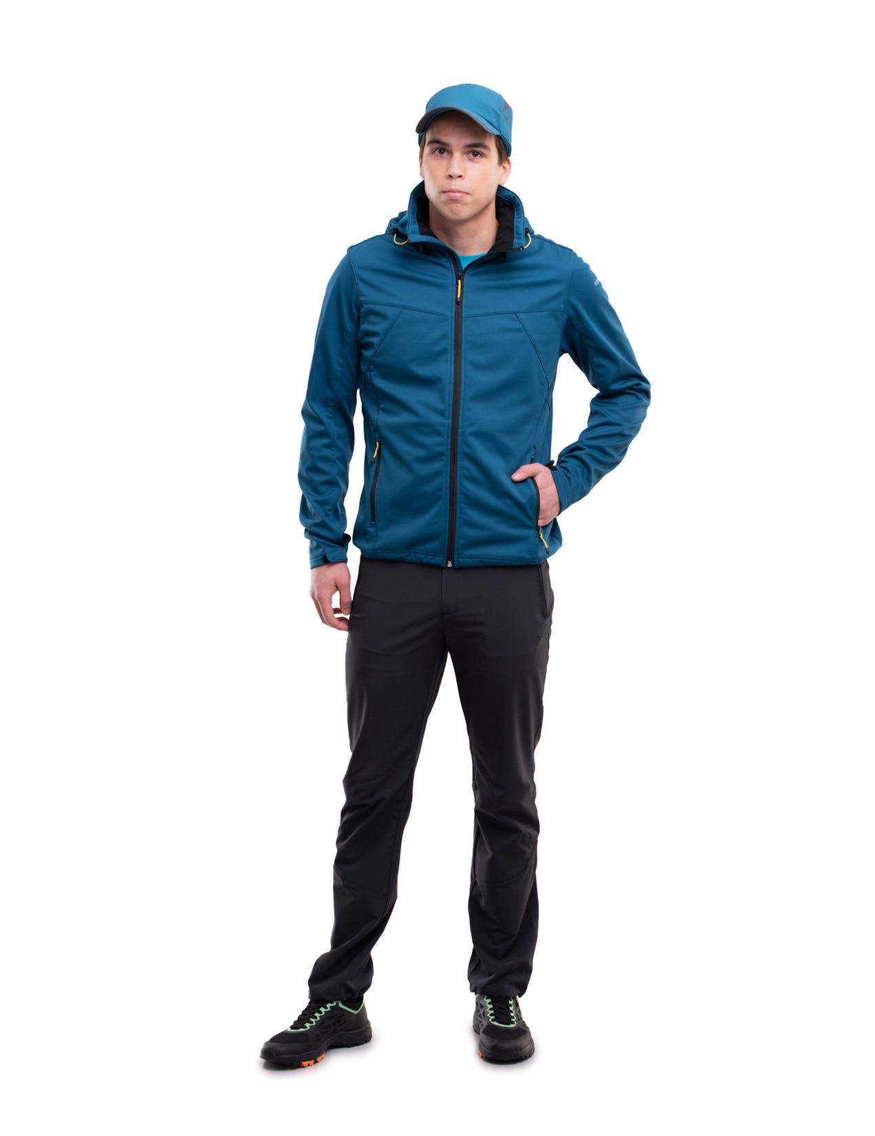 Kurtka Softshell Męskie Icepeak Biggs Light Niebieskie | Polska-RXL280196