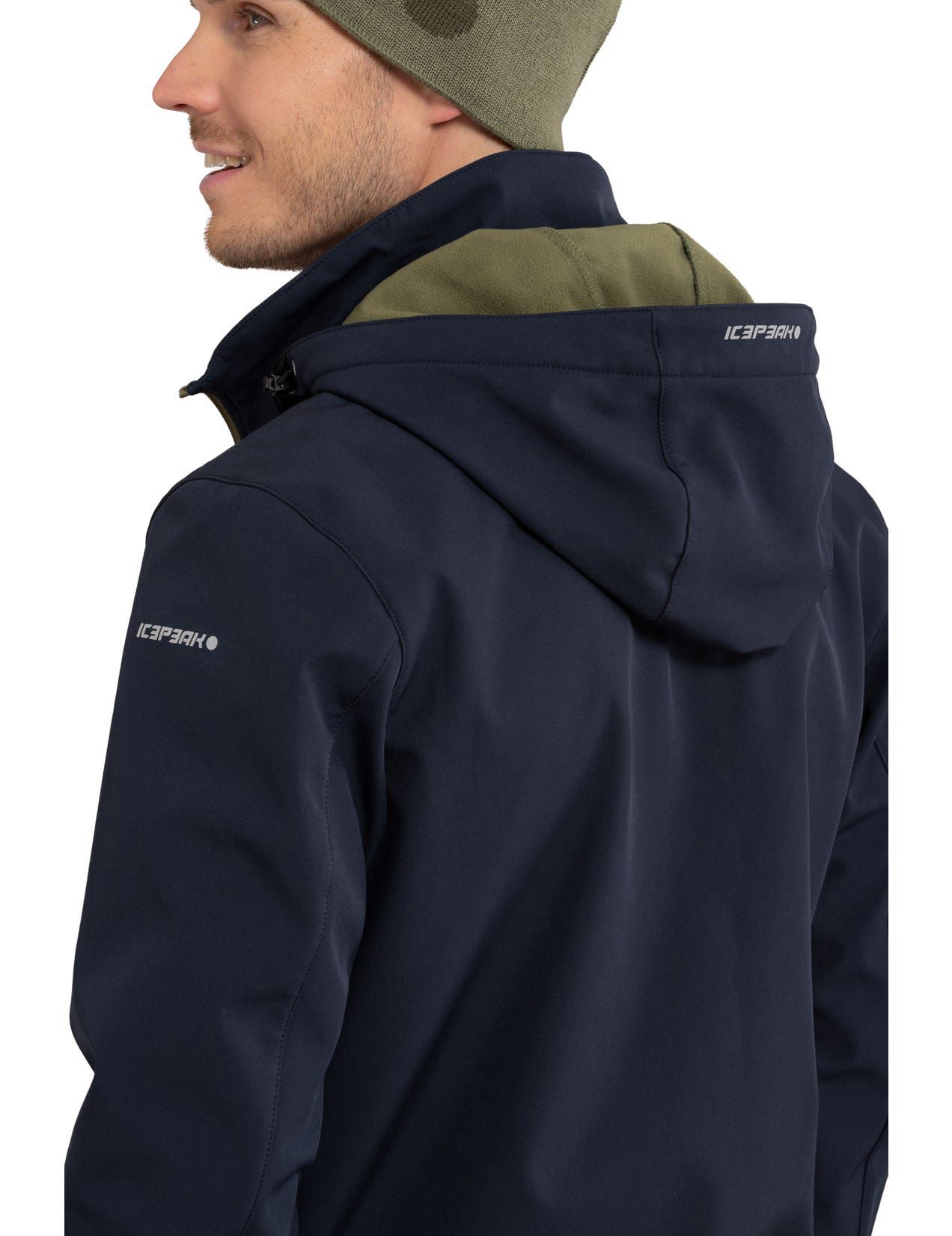 Kurtka Softshell Męskie Icepeak Brimfield Granatowe | Polska-IVY749518