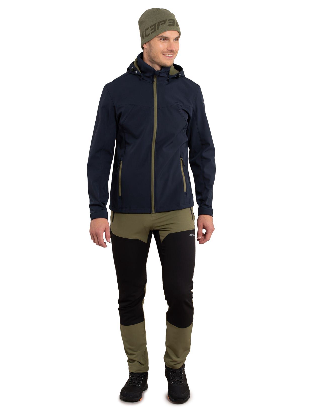 Kurtka Softshell Męskie Icepeak Brimfield Granatowe | Polska-IVY749518