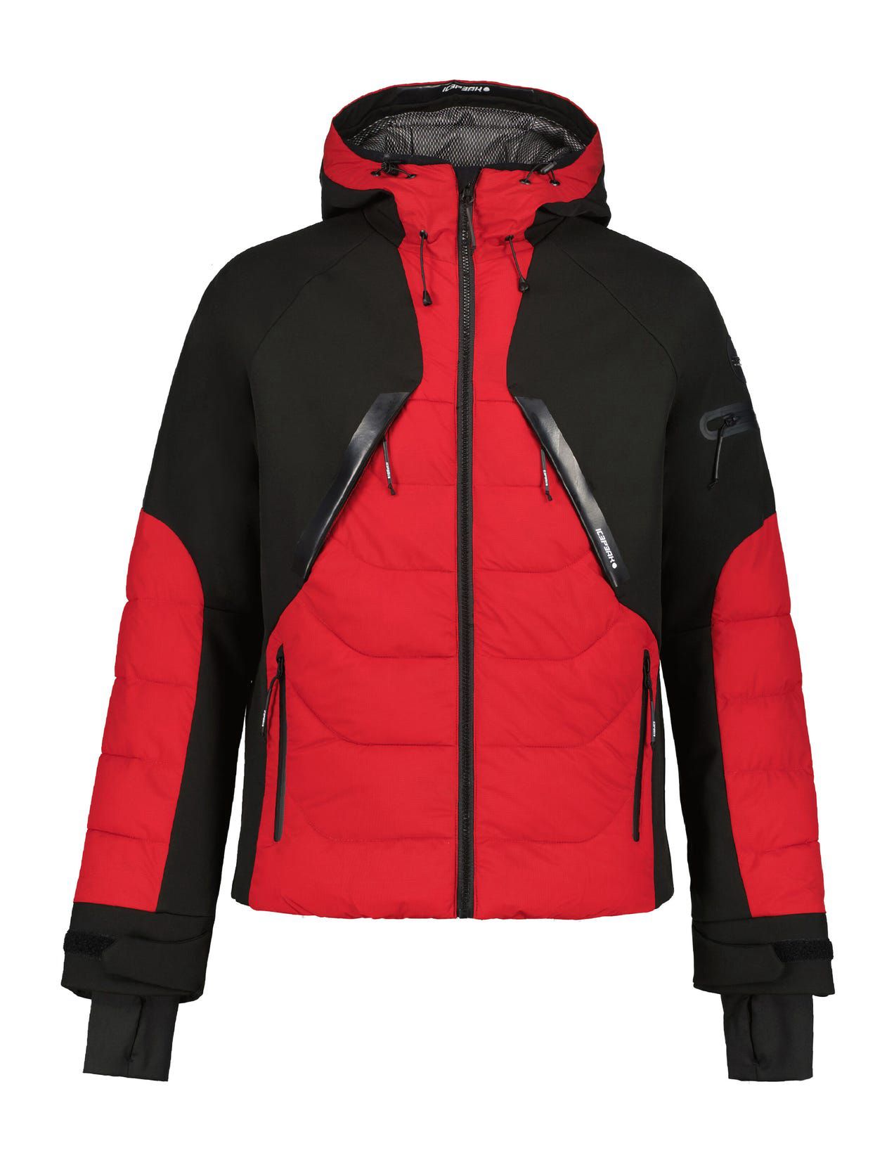 Kurtka Softshell Męskie Icepeak Ebern Czarne Czerwone | Polska-VKP632784