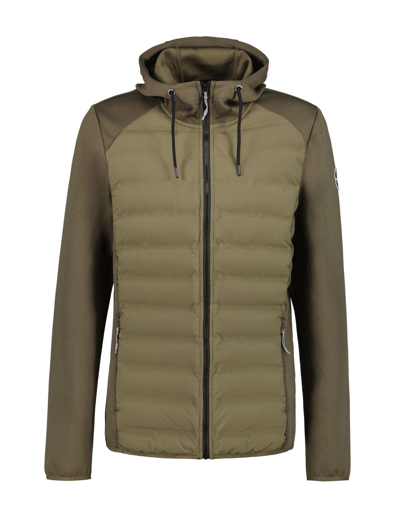 Kurtka Zimowa Męskie Icepeak Arzberg Hoodie With An Insulated Front Ciemny Oliwkowe | Polska-FQS240961