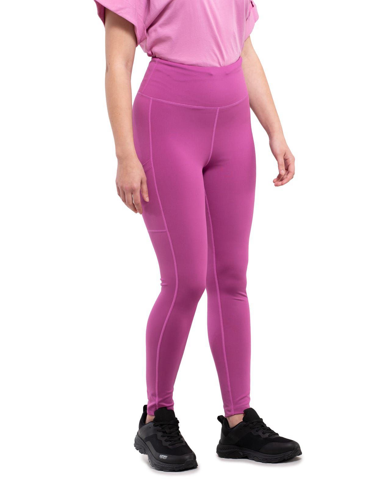 Legginsy Damskie Icepeak Angoli Fuksja | Polska-EMN584302