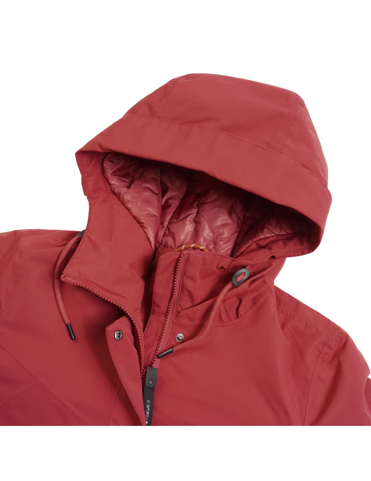 Parka Damskie Icepeak Alpena Waterproof Padded Czerwone | Polska-FJI153072