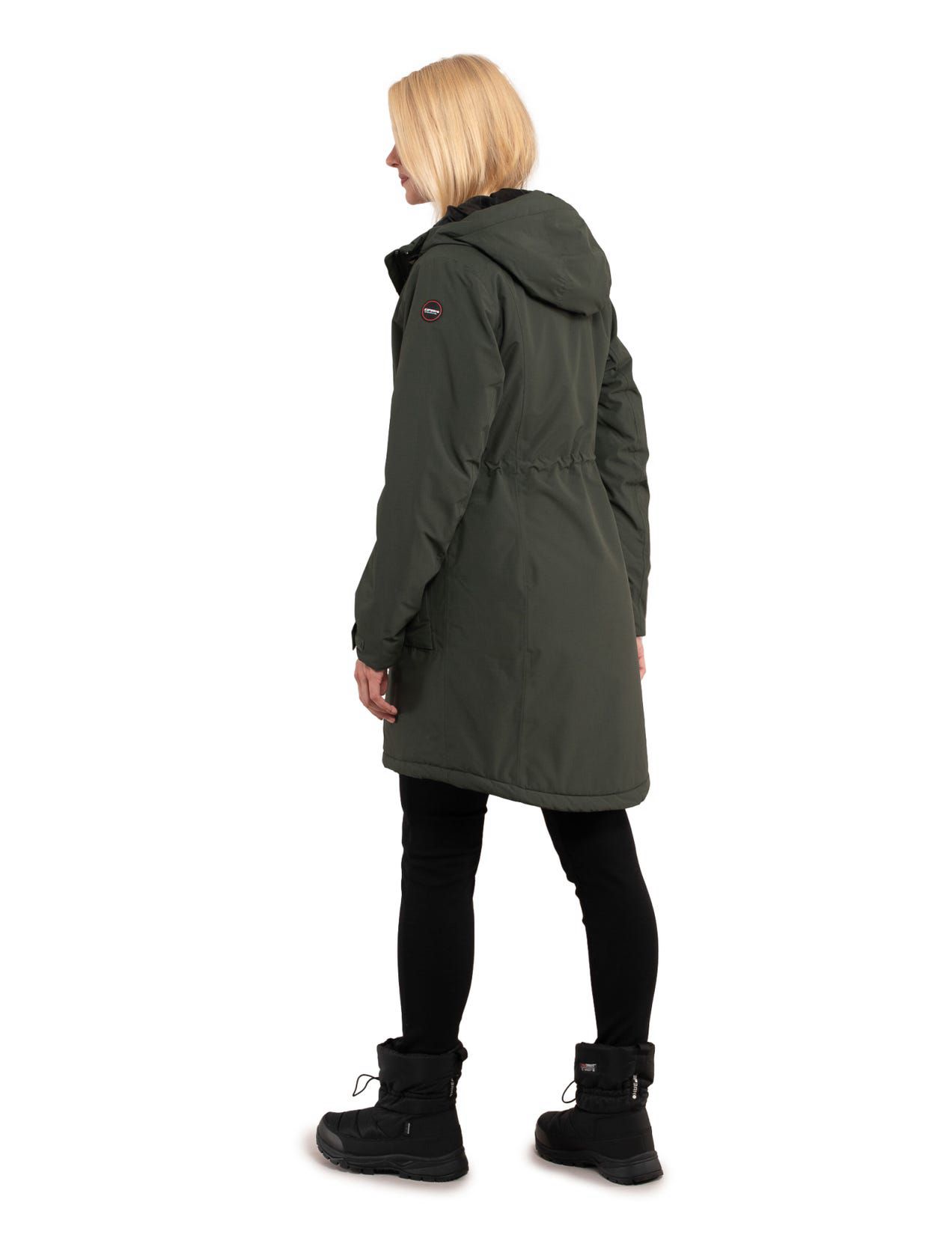 Parka Damskie Icepeak Pageland Ciemny Zielone | Polska-ZYD945618