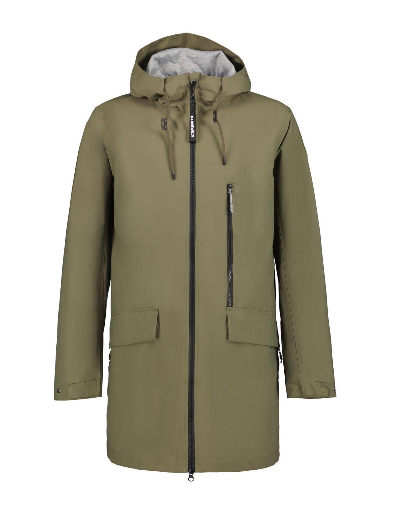 Parka Męskie Icepeak Alnar Water-repellent Ciemny Oliwkowe | Polska-BCF158309