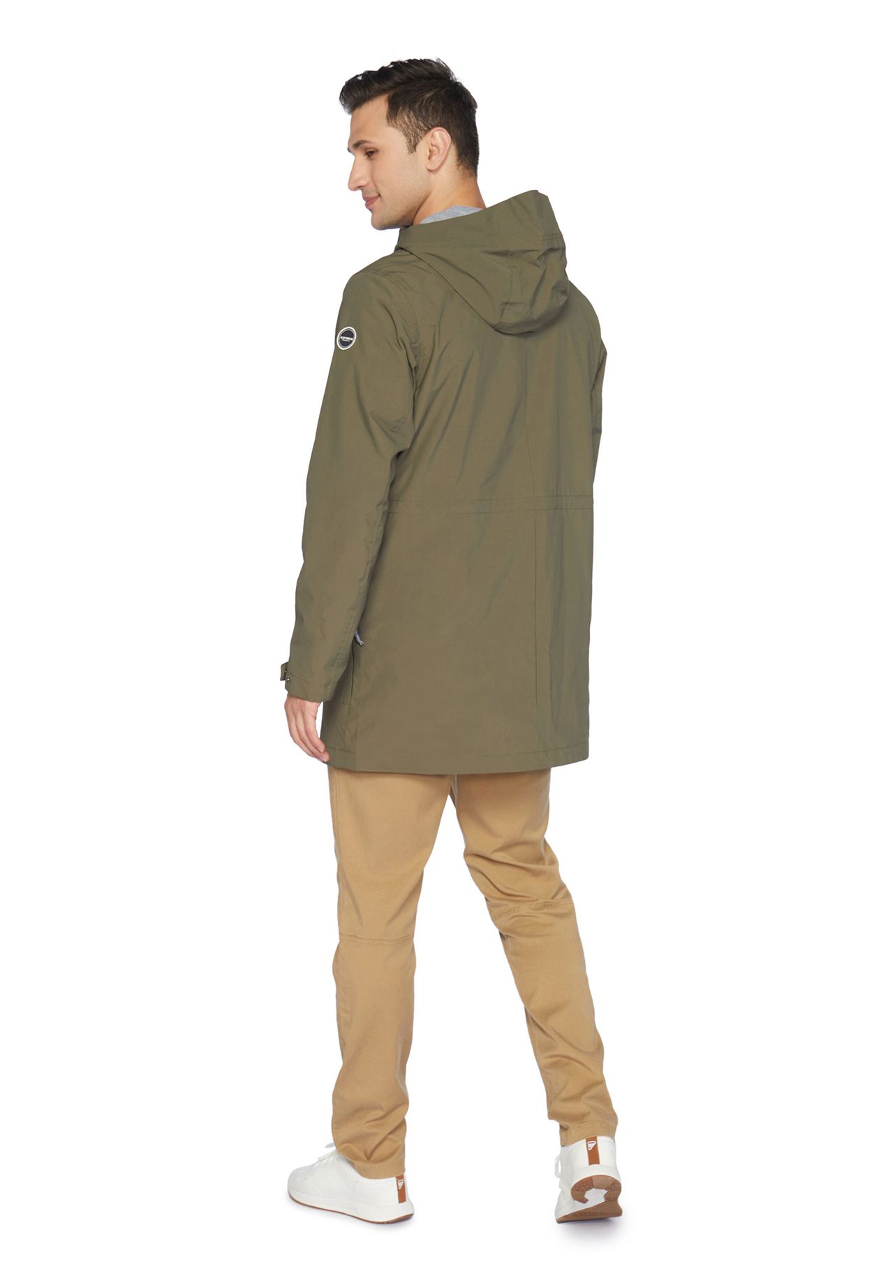 Parka Męskie Icepeak Alnar Water-repellent Ciemny Oliwkowe | Polska-BCF158309