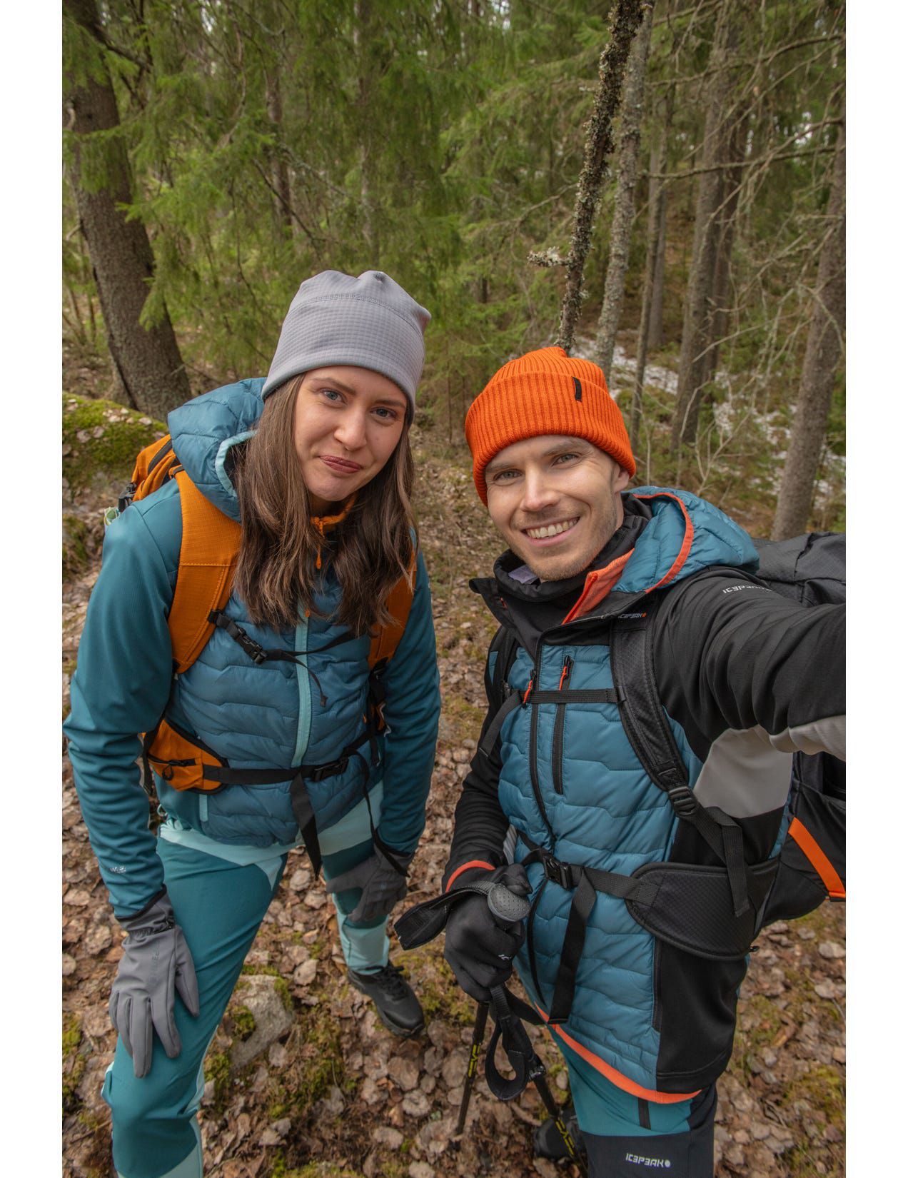 Spodnie Męskie Icepeak Belgrade Turkusowe Czarne | Polska-BKR376251