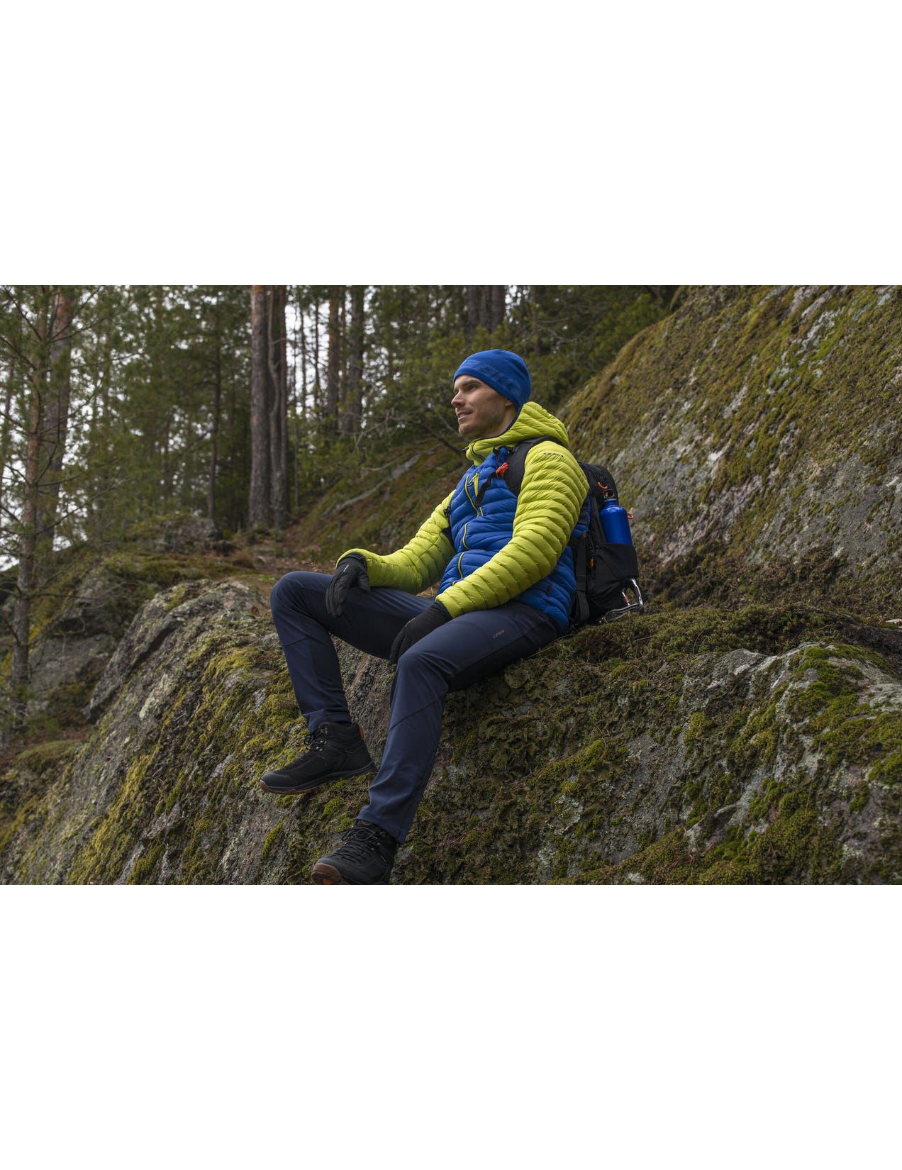 Spodnie Męskie Icepeak Dorr Hybrid Outdoor Ciemny Niebieskie | Polska-ODV641892